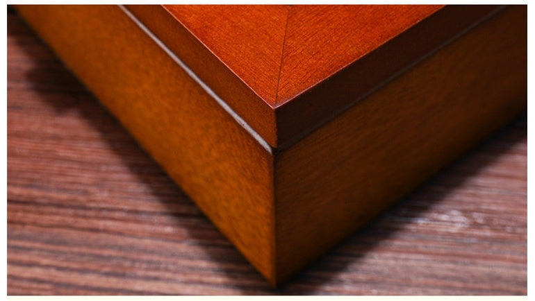 Three Case Watch Box Wooden Glass Skylight Watch Box Chain Display Box Jewelry Box